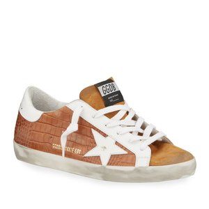 DISO Size 37 or 38 Mock Croc Camel Superstars